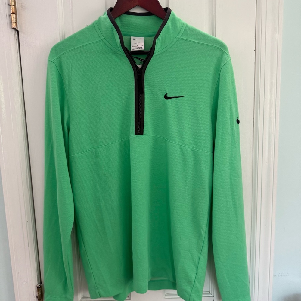 Nike Dri-FIT Golf 1/4 Zip Pullover – Green/Black – Men’s M – NWT